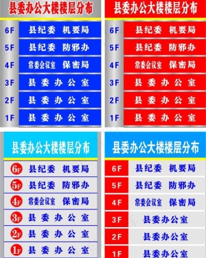 楼层指示牌图片