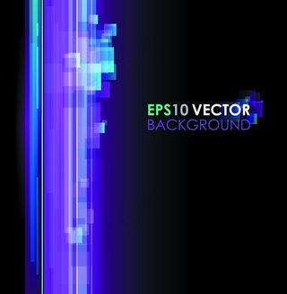 矢量绚丽色彩科技封面设计