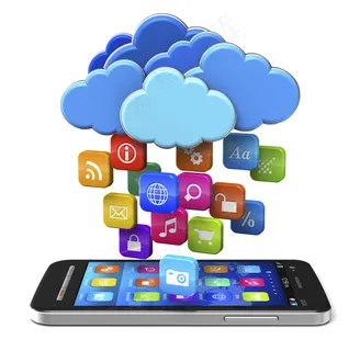 智能手机信息云端图标装饰图案创意元素素材