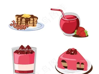美食甜品食品淘宝png免扣素材