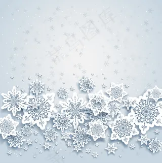 缤纷雪花渐变背景矢量素材