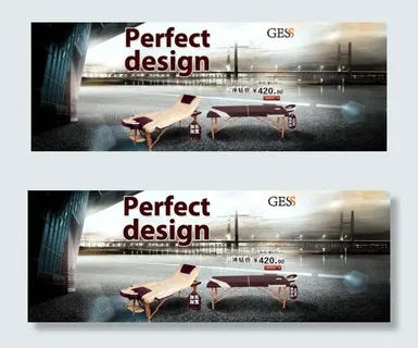 家具躺椅广告海报