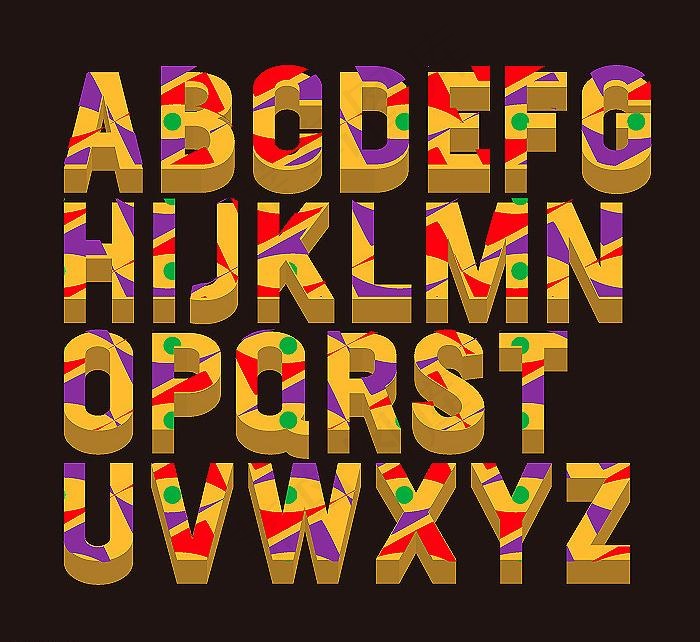 字母矢量素材图片