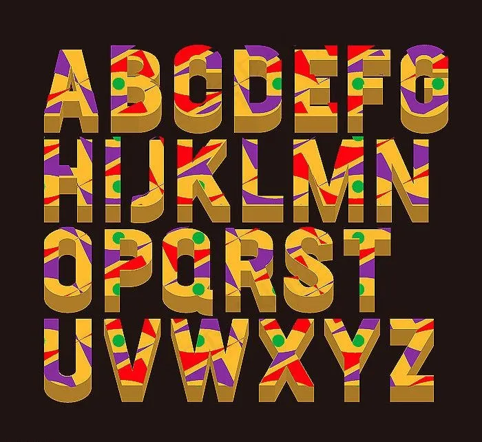 字母矢量素材图片ai矢量模版下载