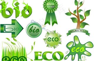 绿色环保矢量素材下载