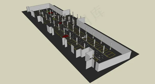 地下停车场图片 地下停车场图片