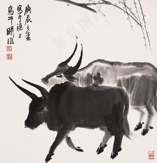 双牛图