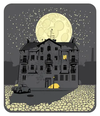 手绘欧式建筑矢量素材4