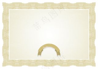 精美欧式花纹花边证书矢量素材