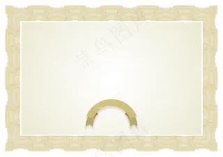 精美欧式花纹花边证书矢量素材