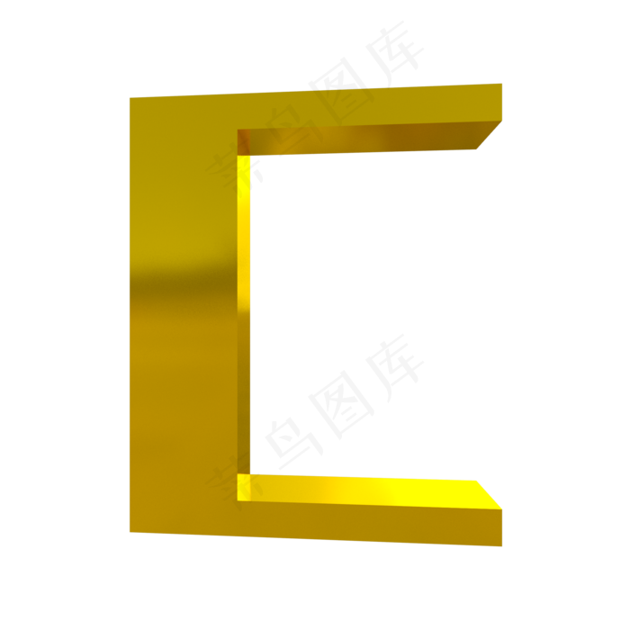 3D字体C图片