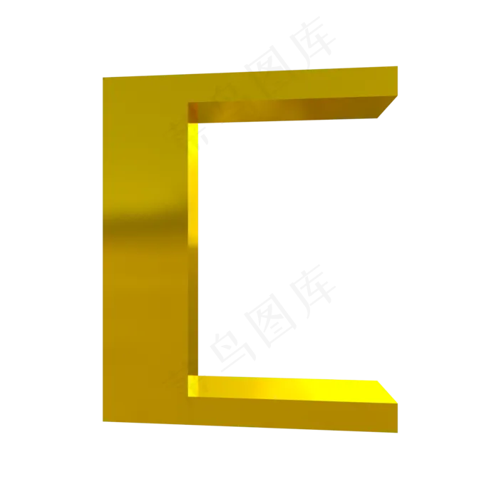 3D字体C图片