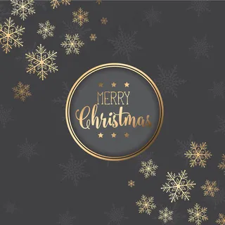 圣诞雪花装饰圣诞背景