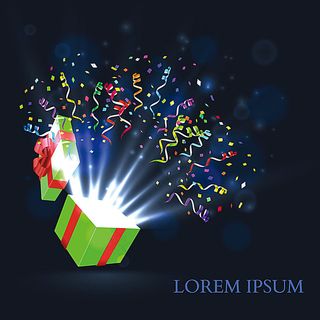 神奇的礼品盒魔术背景 神奇的礼品盒魔术背景