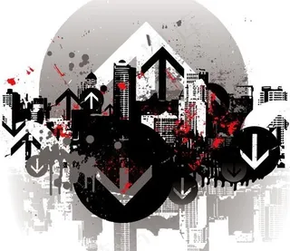 城市建筑插画矢量方向的材料