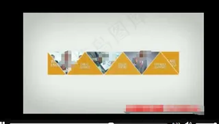 三角形状切换创意LOGO片头展示a...