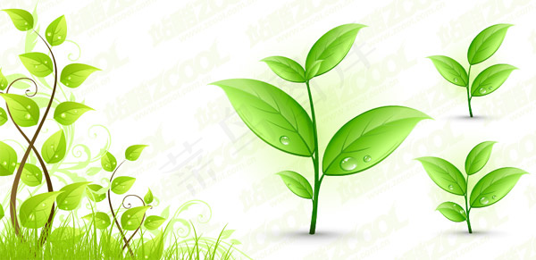 春天植物矢量素材