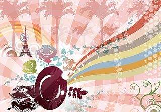 矢量炫酷音乐背景底纹图片