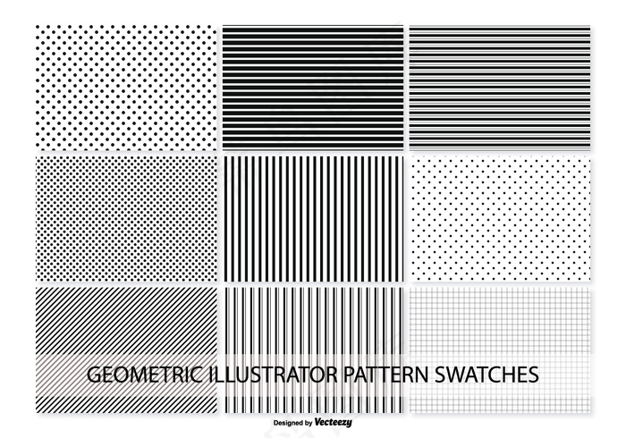 几何矢量模式样本