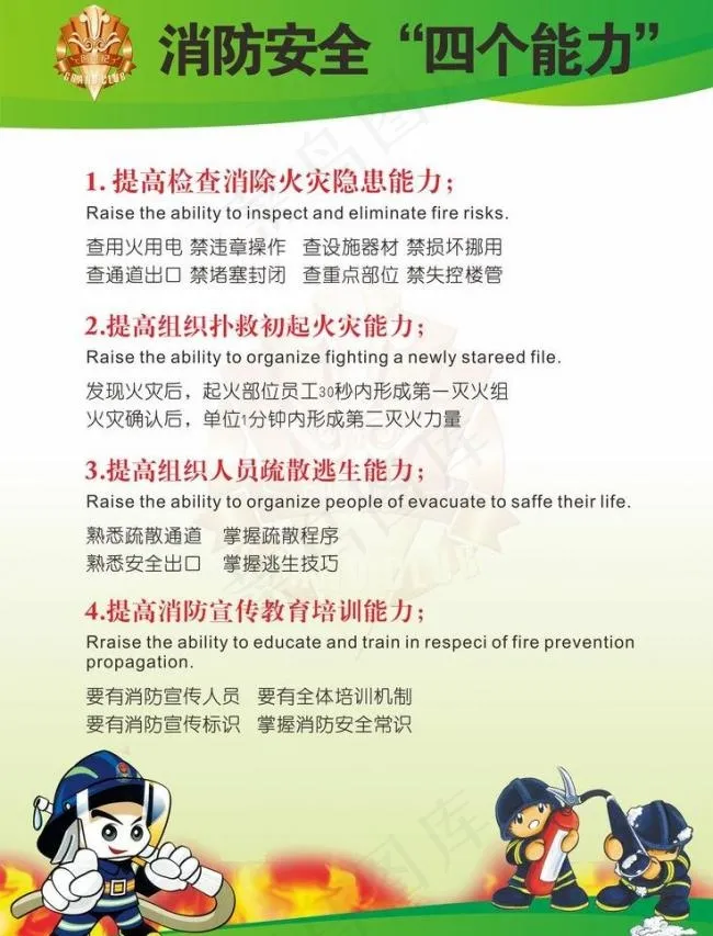 消防宣传图片cdr矢量模版下载