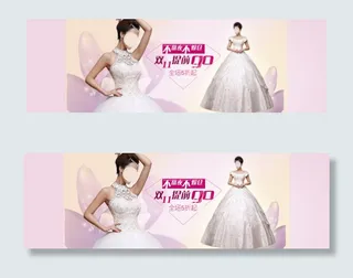 婚纱礼服首页全屏海报