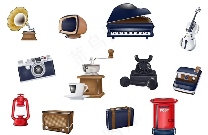 怀旧情结图片cdr矢量模版下载