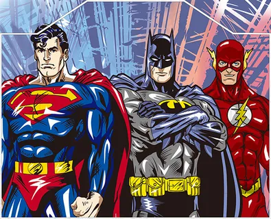 好莱坞英雄人物漫画psd素材下载 好莱坞英雄人物漫画psd素材下载