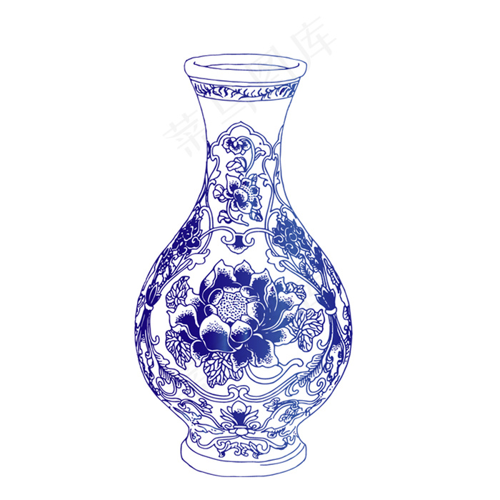 青花瓷瓶图片