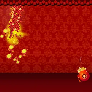 节日元宵节喜庆扁平福袋背景 节日元宵节喜庆扁平福袋背景