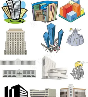 建筑矢量图图片