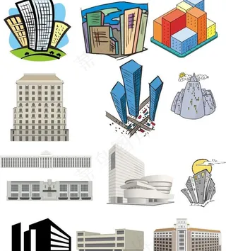 建筑矢量图图片