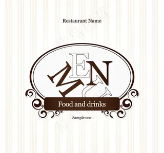 西餐厅菜单封面设计图片