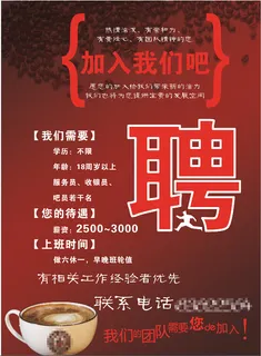 咖啡店招聘
