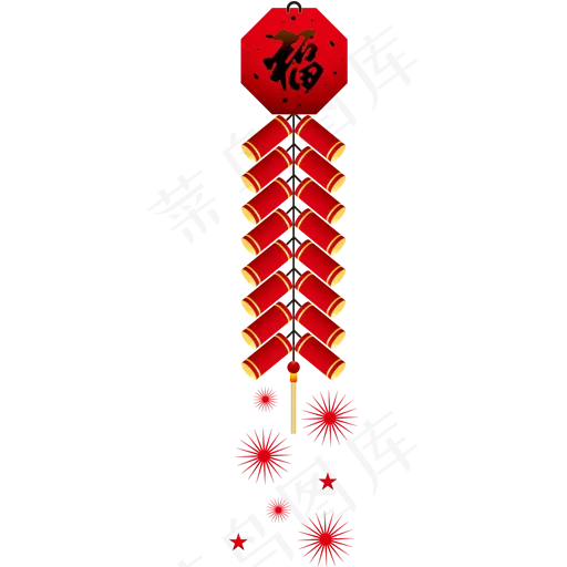 节日灯笼鞭炮素材