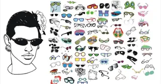 矢量眼镜图片