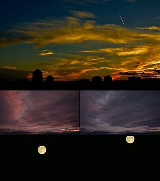 高清实拍黄昏夜景风景延时摄影航拍视...