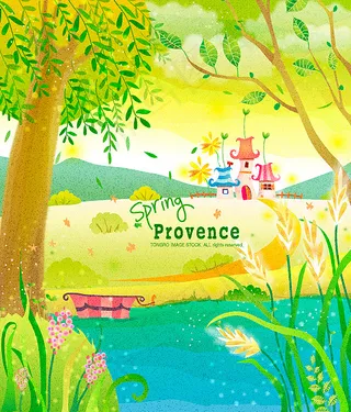 春天梦幻花朵美丽景色