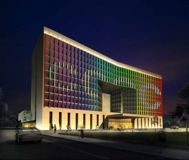 商业楼宇亮化效果图