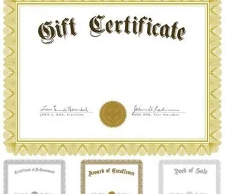 欧洲模式凭证01矢量