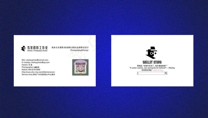 创意时尚摄影师名片图片ai矢量模版下载