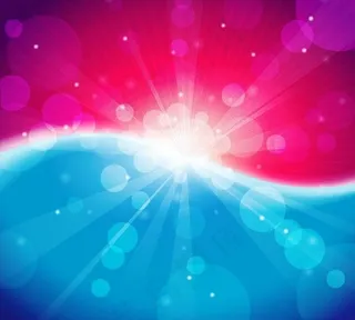 梦幻炫丽背景矢量图