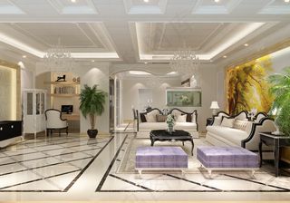 福精特集成墙面简欧客厅