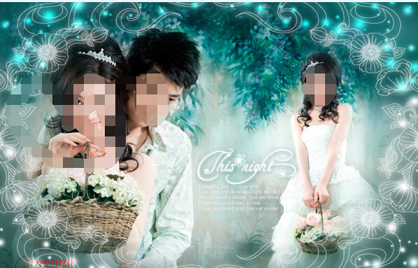 婚纱照设计排版