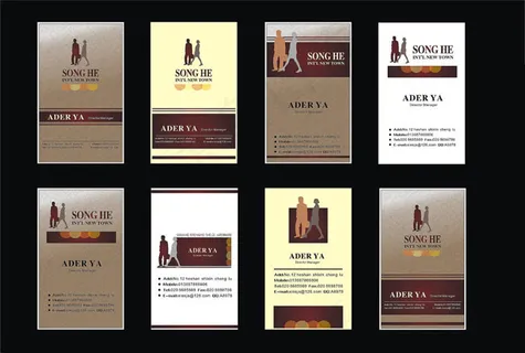 个性行业名片卡片设计矢量素材 个性行业名片卡片设计矢量素材