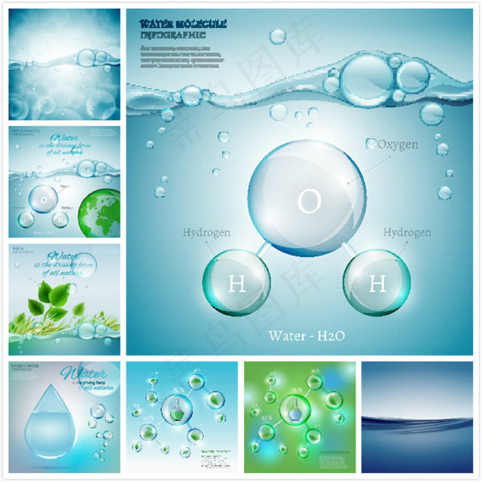 水滴与植物环保