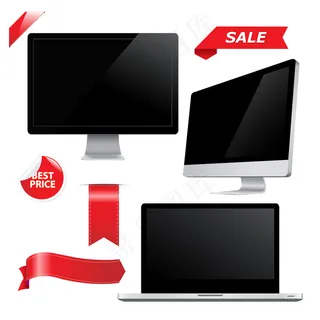 电脑显示器13—矢量素材