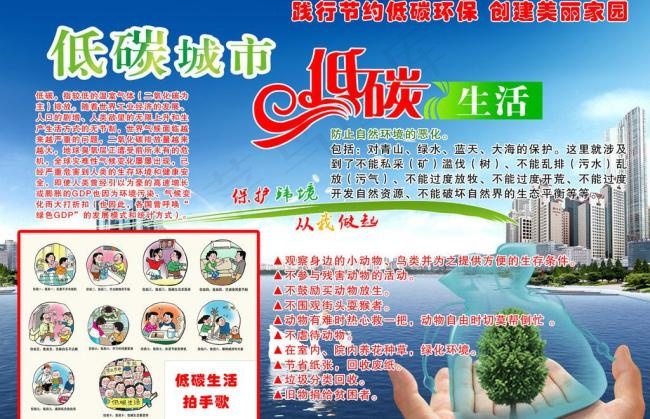 TIF分层源文件践行节约低碳环保创...