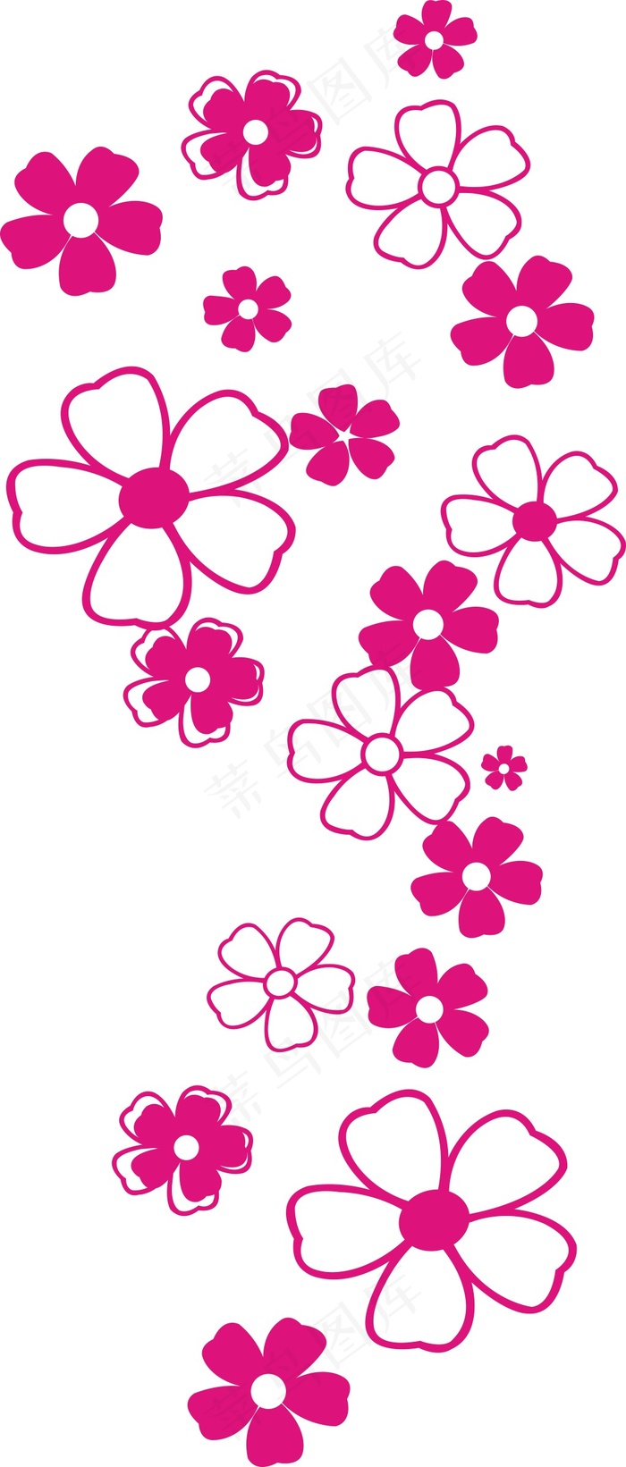 花朵装饰背景矢量图