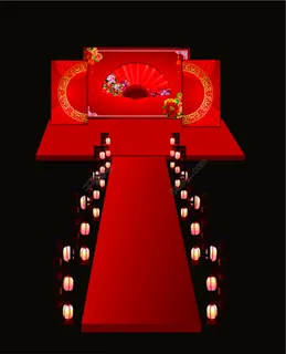 中式婚礼舞台效果