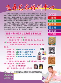 飞舞艺术中心彩页正面